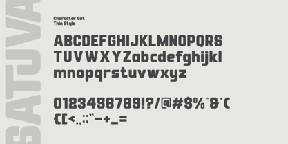 Satuva Font Poster 8