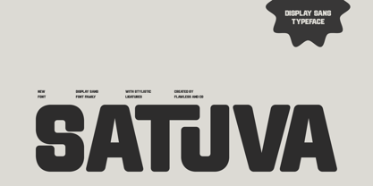 Satuva Font Poster 1