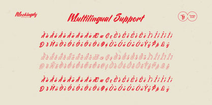 Mockindy outline Font Poster 8