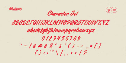 Mockindy outline Font Poster 7