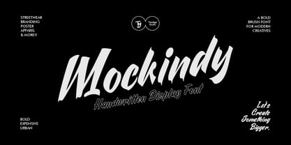 Mockindy outline Font Poster 1