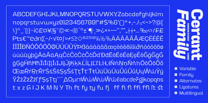 Cerant Font Poster 13