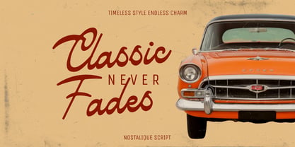 Nostalique Script Font Poster 3
