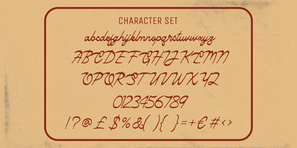 Nostalique Script Font Poster 5