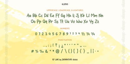 EF Baveno Font Poster 3