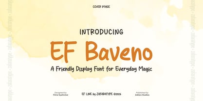 EF Baveno Font Poster 1