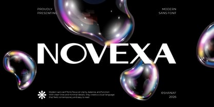 Novexa Font Poster 1