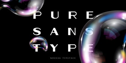 Novexa Font Poster 2