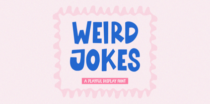 Weird Jokes Font Poster 1