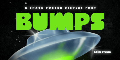 Bumps Font Poster 1