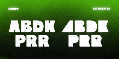 Bumps Font Poster 5