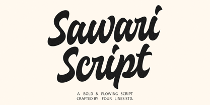 Sawari Script Font Poster 1