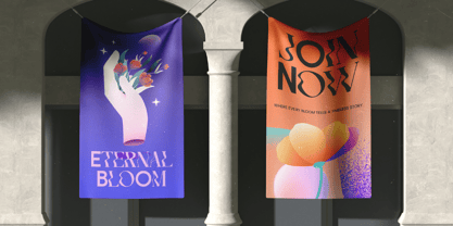 Flow Botanical Font Poster 2