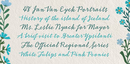 Burquhart Script Font Poster 8