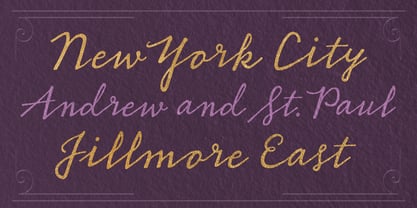 Burquhart Script Font Poster 6