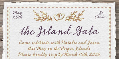 Burquhart Script Font Poster 7