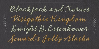 Burquhart Script Font Poster 9