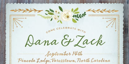 Burquhart Script Font Poster 2