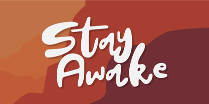 Stay Awake Font Poster 1