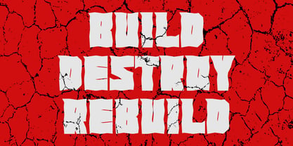 Brutalist Block Font Poster 3