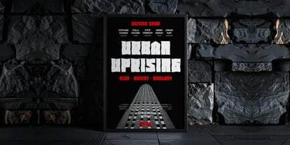 Brutalist Block Font Poster 4