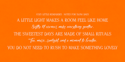 Tendernote Font Poster 7