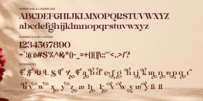 Celia Savora Font Poster 10