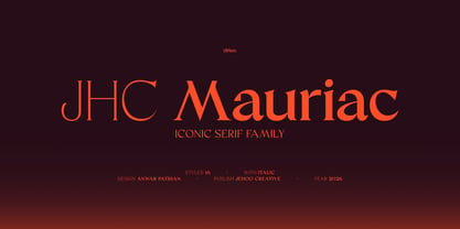JHC Mauriac Font Poster 1