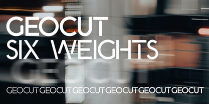 Geocut Font Poster 8