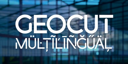 Geocut Font Poster 1