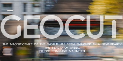 Geocut Font Poster 9