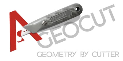 Geocut Font Poster 15