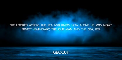 Geocut Font Poster 5