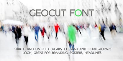 Geocut Font Poster 13
