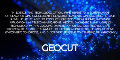 Geocut Font Poster 2