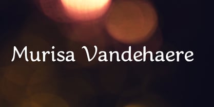 Murisa Vandehaere Font Poster 1