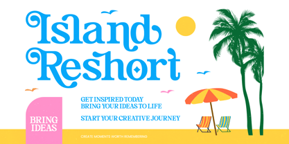 Island Reshort Font Poster 1