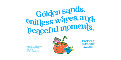 Island Reshort Font Poster 4