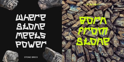 Stone Bricx Font Poster 3