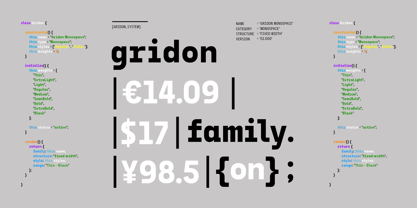 Gridon Font Poster 2