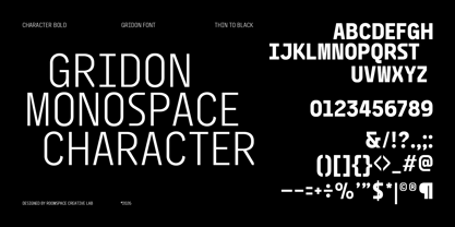 Gridon Font Poster 9
