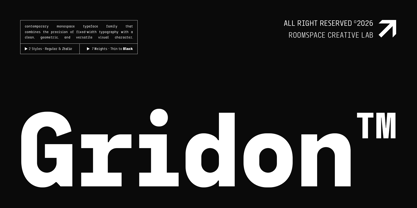 Gridon Font Poster 1
