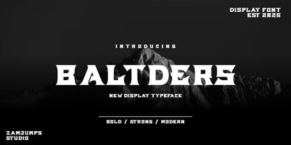 Baltders Font Poster 1
