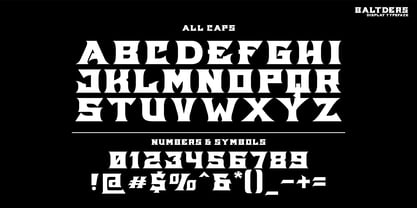Baltders Font Poster 4