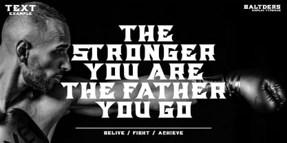 Baltders Font Poster 2