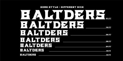 Baltders Font Poster 8