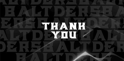 Baltders Font Poster 10