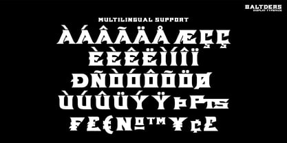 Baltders Font Poster 5