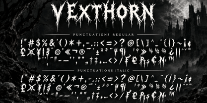 Vexthorn Font Poster 8