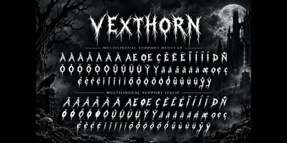 Vexthorn Font Poster 9